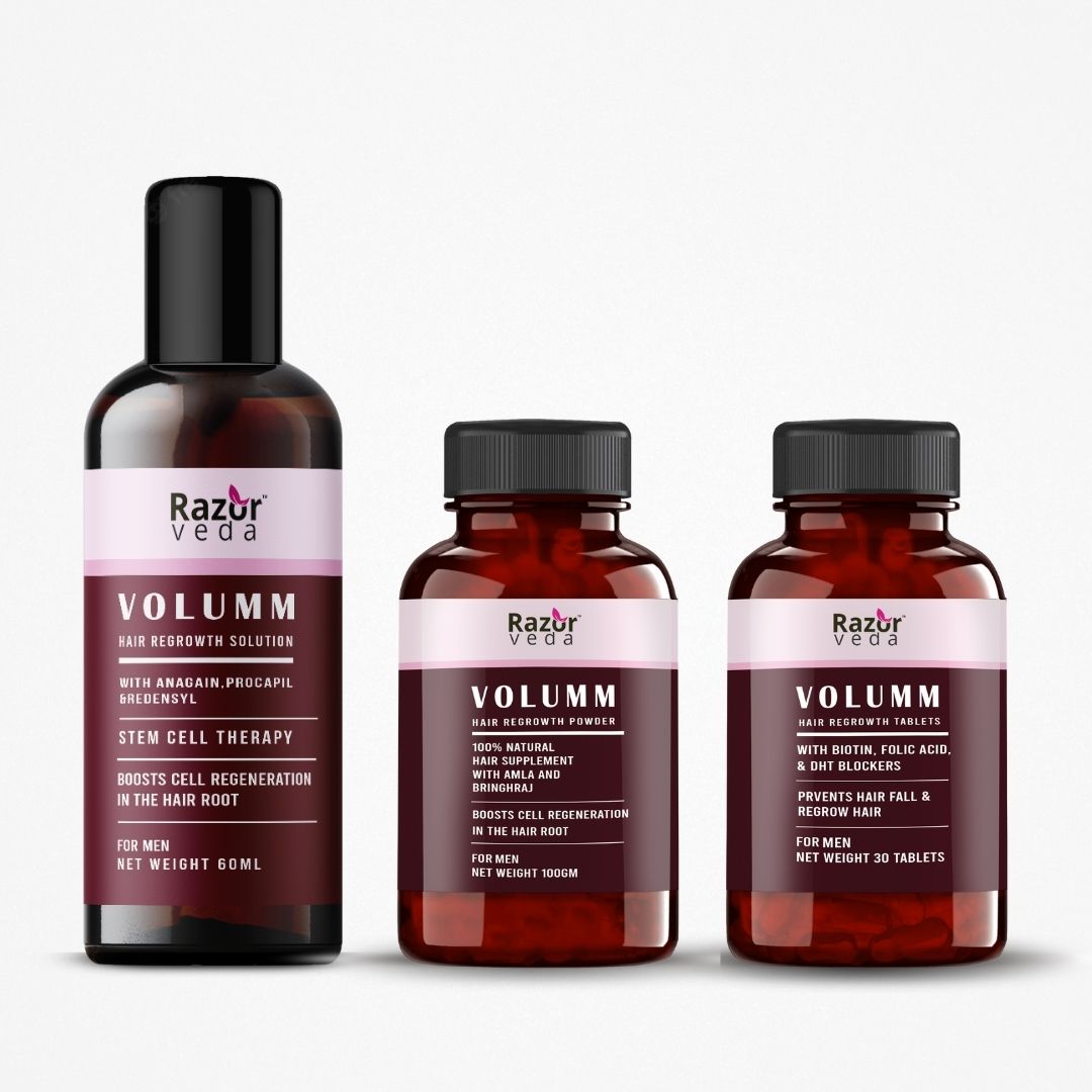 VOLUMM HAIR REGROWTH TREATMENT (FOR MEN) Razorveda