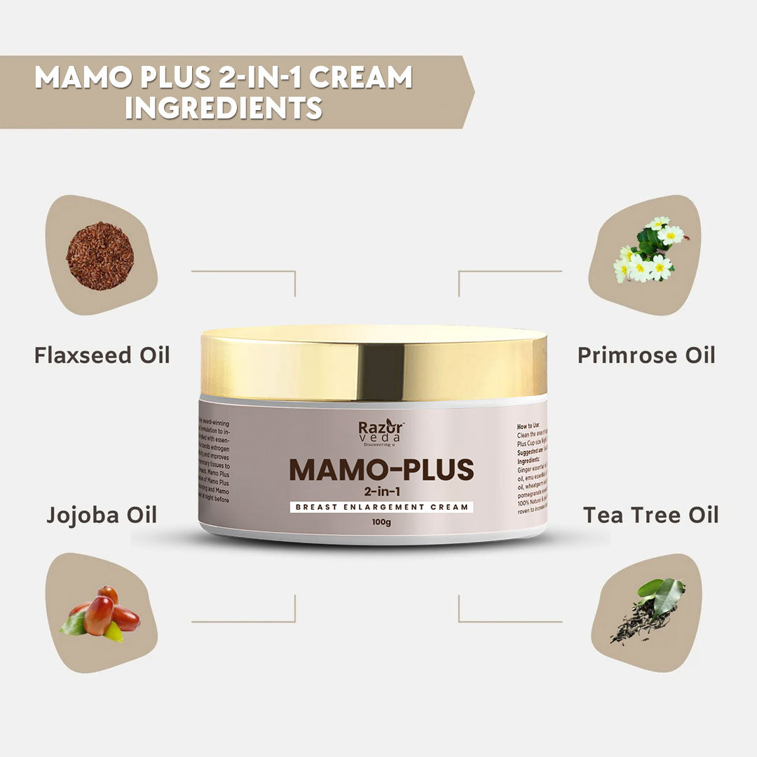 Razorveda | Mamo Plus 2 in-1 Cream for Bust Enhancement