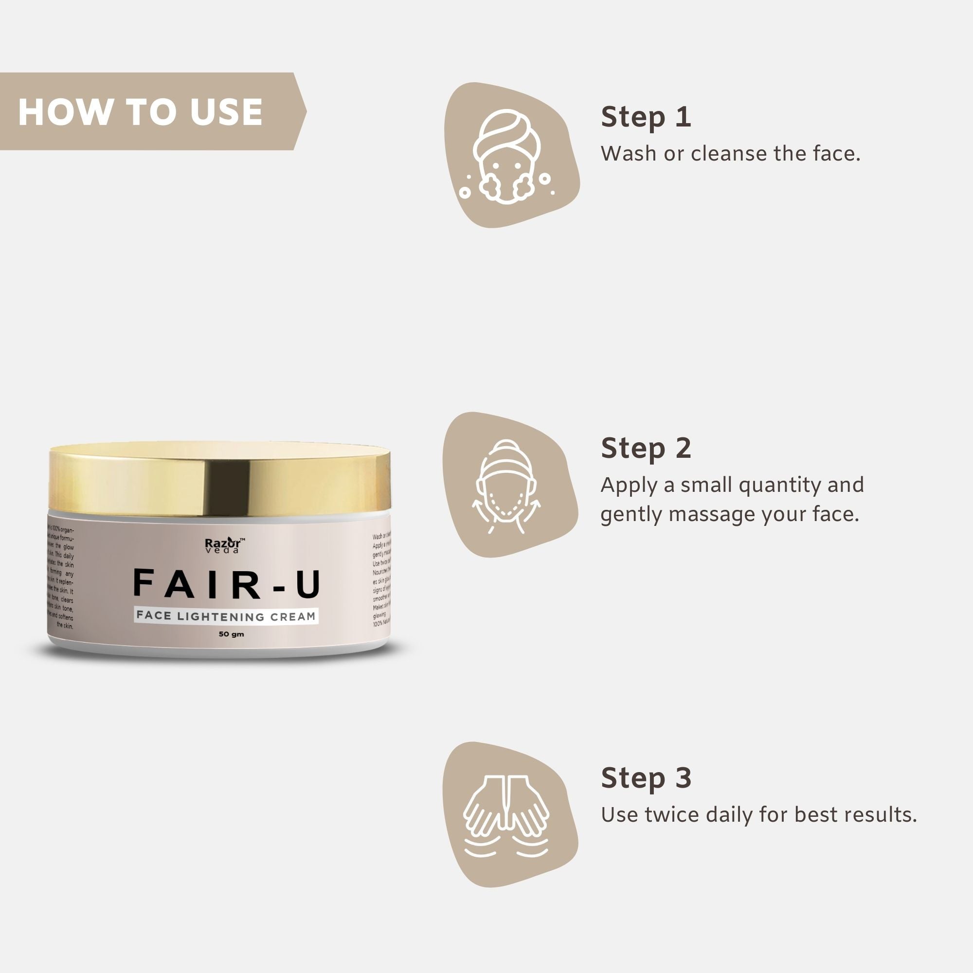 Fair-U Herbal Face Cream Razorveda